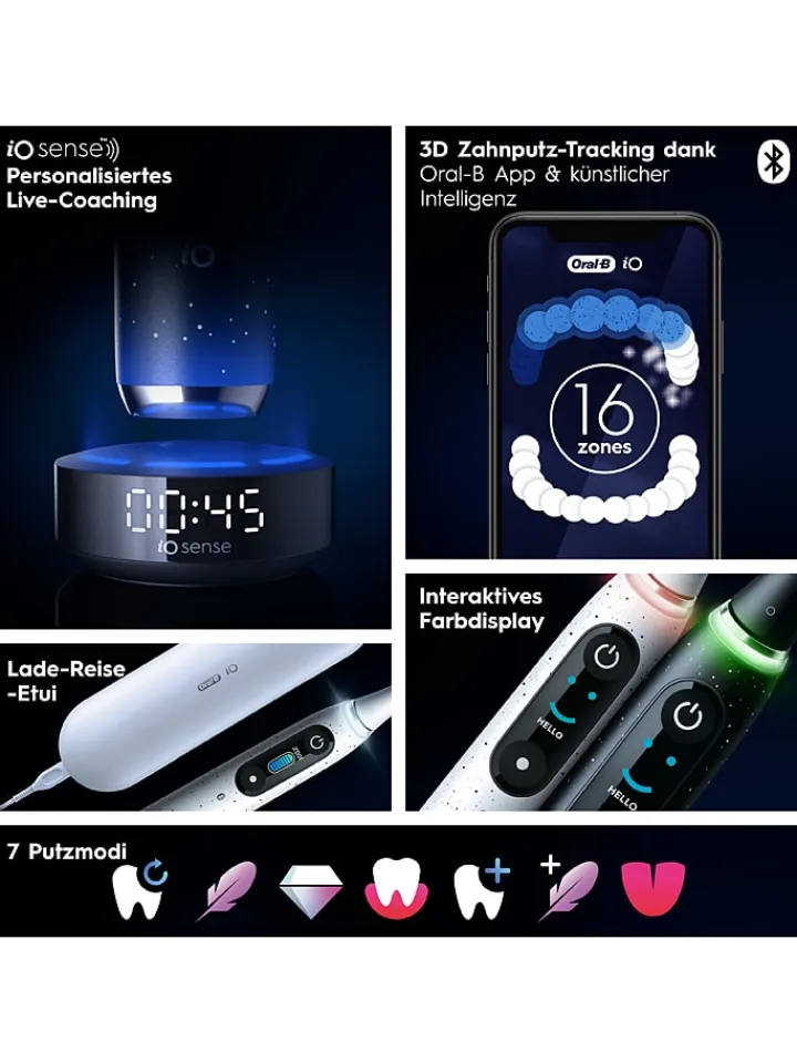 Oral-B Technik|Zahn & Mundpflege<Elektr. Zahnbürste "iO Series 10" in Schwarz
