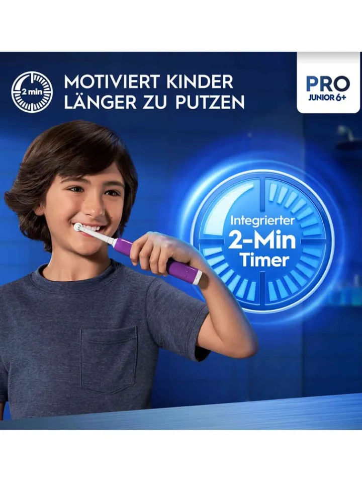 Oral-B Technik|Zahn & Mundpflege<Elektr. Zahnbürste "Junior Base" in Lila