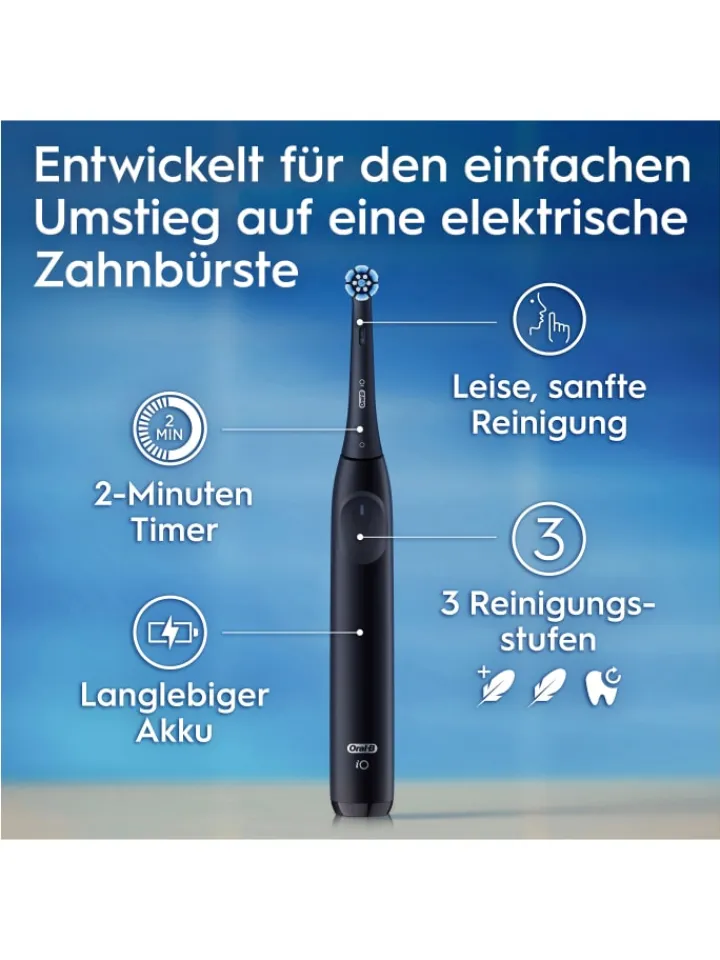 Oral-B Zahn & Mundpflege<Elektrische Zahnbürste "iO Series 2 + 2. Handstück" in Schwarz/Grün