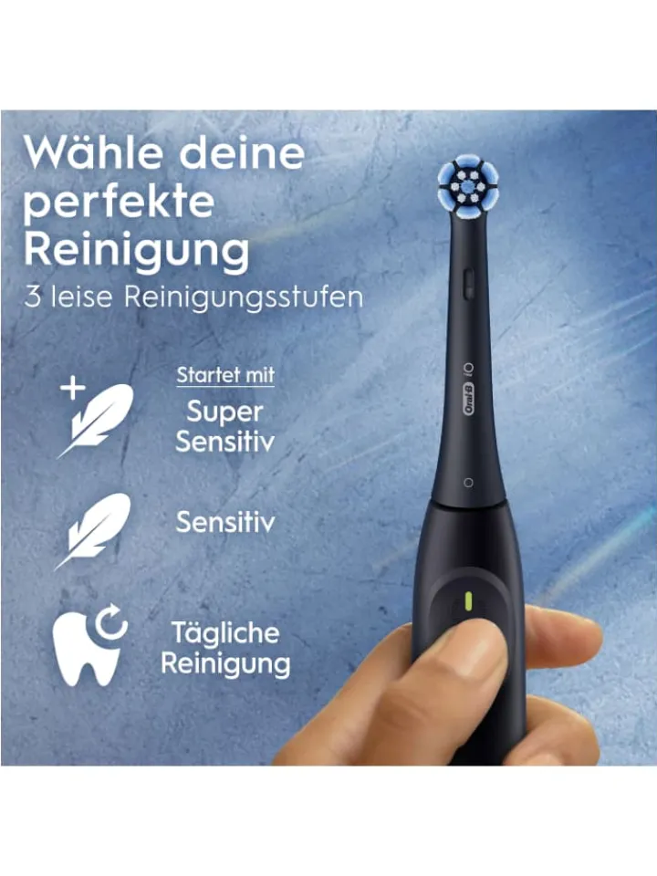 Oral-B Zahn & Mundpflege<Elektrische Zahnbürste "iO Series 2 + 2. Handstück" in Schwarz/Grün