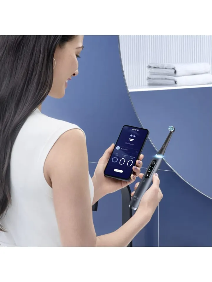 Oral-B Zahn & Mundpflege<Elektrische Zahnbürste "iO Series 9 + 2. Handstück & Reiseetui" in Schwarz/Rose