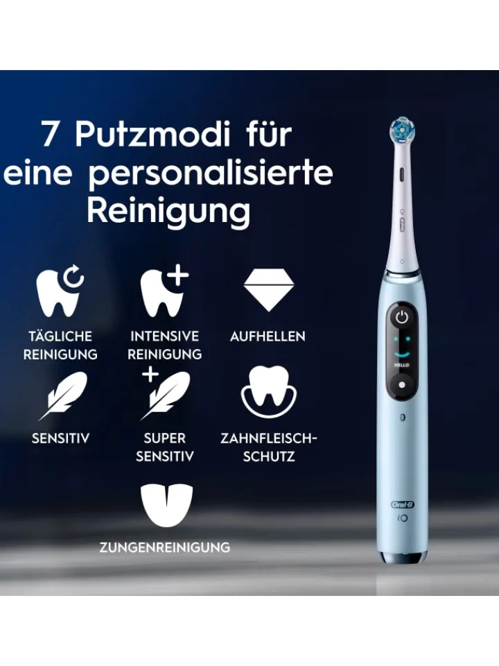 Oral-B Zahn & Mundpflege<Elektrische Zahnbürste "iO Series 9 + Lade-Reiseetui & Tasche" in Blau