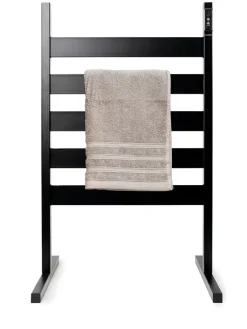 InnovaGoods Badmöbel|Badezimmermöbel<Elektrischer Handtuchwärmer in Schwarz - (B)50 x (H)80 cm