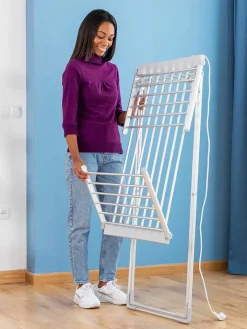 InnovaGoods Wäschekörbe & -Ständer<Elektrischer Wäscheständer in Grau - (B)148 x (H)112 x (T)54 cm