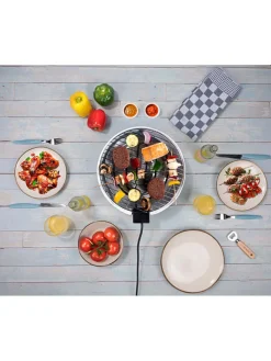 Philips Küchenelektronik<Elektro-Tischgrill in Schwarz - Ø 30 cm