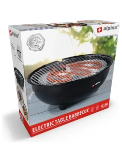 Philips Küchenelektronik<Elektro-Tischgrill in Schwarz - Ø 30 cm