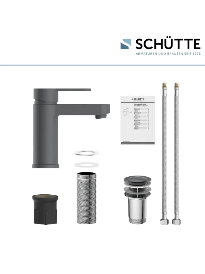 Franz Joseph Schütte Badarmaturen<ELEPHANT Waschtischarmatur, Anthrazit matt