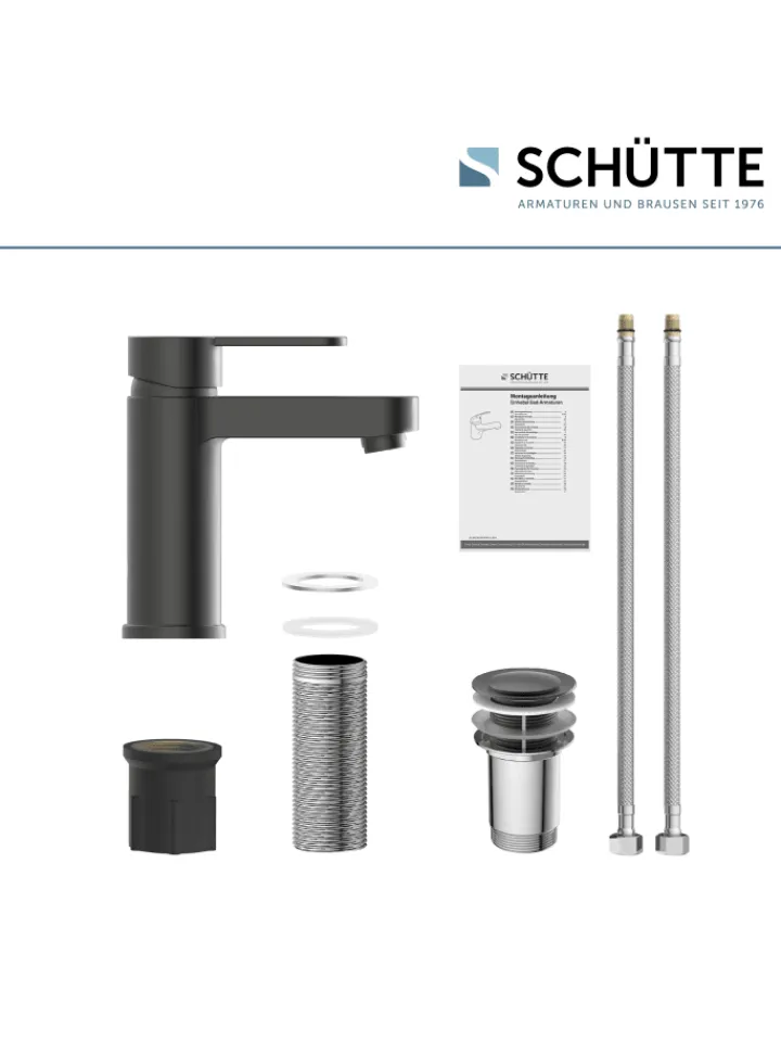 Franz Joseph Schütte Badarmaturen<ELEPHANT Waschtischarmatur, Graphit matt