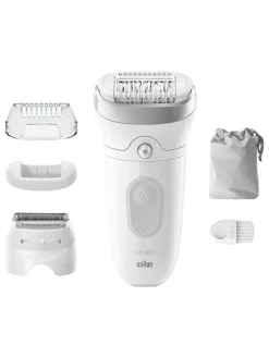 Braun Technik|Pflege & Gesundheit<Epilierer "Silk-épil 7-041" in Weiß/ Silber