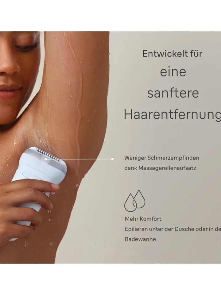Braun Technik|Pflege & Gesundheit<Epilierer "Silk-épil 7-041" in Weiß/ Silber