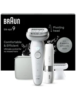 Braun Technik|Pflege & Gesundheit<Epilierer "Silk-épil 9-341" in Weiß/ Silber