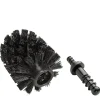 Wenko Badaccessoires<2er Set: Ersatzbürstenköpfe WC-Garnitur in Schwarz - Ø 8,5 cm