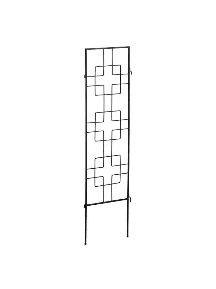 relaxdays Pflanzen & Zubehör<3er Set Rankgitter in Schwarz - (H)122 cm