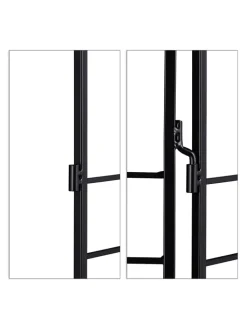 relaxdays Pflanzen & Zubehör<3er Set Rankgitter in Schwarz - (H)122 cm