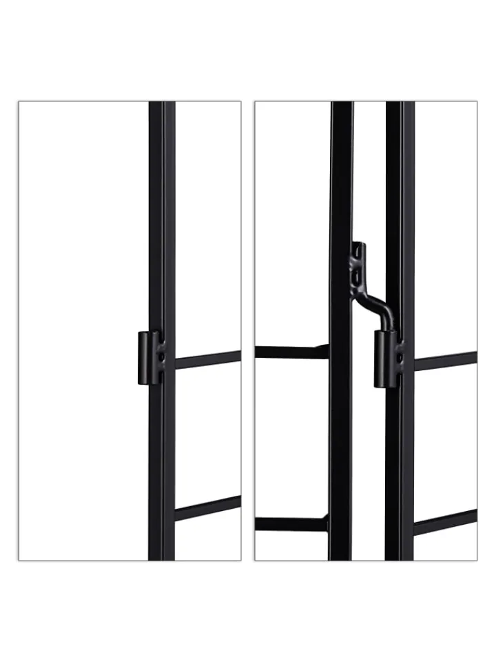 relaxdays Pflanzen & Zubehör<3er Set Rankgitter in Schwarz - (H)122 cm