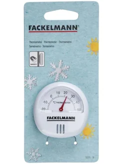 Fackelmann Klima & Haushalt<2er- Set: Thermometer in Weiß - Ø 6 cm