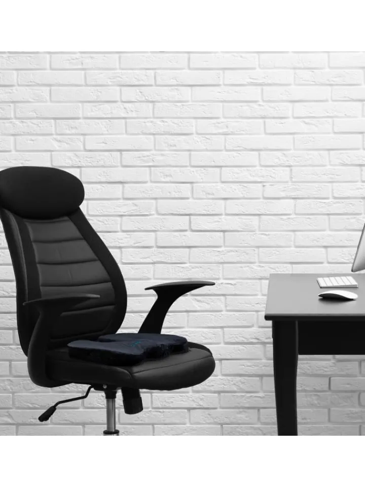 relaxdays Wärmflaschen & -Kissen<Ergonomisches Sitzkissen in Schwarz