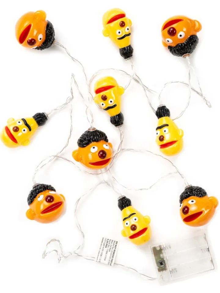 Sesamstraße Lichterketten & Dekobeleuchtung<Ernie & Bert LED Lichterkette 2m 10 LEDs warmweiß batterie innen in gelb
