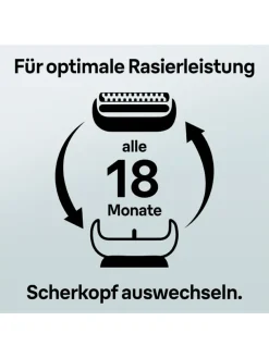 Braun Technik|Pflege & Gesundheit<Ersatz-Scherkopf "Series 8" in Silber