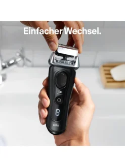 Braun Technik|Pflege & Gesundheit<Ersatz-Scherkopf "Series 8" in Silber