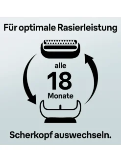 Braun Technik|Pflege & Gesundheit<Ersatz-Scherkopf "Series 8" in Silber