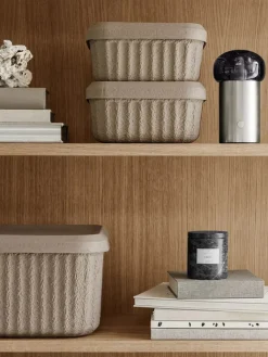 Blomus Kisten & Körbe<2er-Set: Aufbewahrungsboxen "Redo" in Beige - (B)32 x (H)15 cm