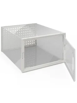 IDOMYA Essentials Kisten & Körbe<12er-Set: Aufbewahrungskisten in Weiß - (B)32,5 x (H)14,5 x (T)23,5 cm
