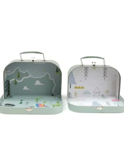 Andreu Toys Kisten & Körbe<2er-Set: Aufbewahrungskoffer in Mint