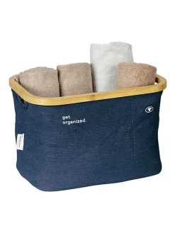 Tom Tailor Kisten & Körbe<2er-Set: Aufbewahrungskörbe in Dunkelblau - (B)38 x (H)26 x (T)26 cm