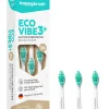 happybrush Technik|Zahn & Mundpflege<3er-Set: Aufsteckbürsten "Eco Vibe3+"
