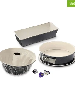 Dr. Oetker Koch- & Backutensilien<3er-Set: Backformen "Back Trend" in Anthrazit