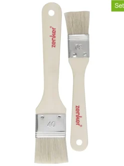 Zenker Koch- & Backutensilien<2er-Set: Backpinsel "Fair" in Natur