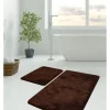 Colourful Cotton Badtextilien<2er-Set: Badvorleger "Havai" in Braun