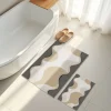 Mijolnir Badtextilien<2er-Set: Badvorleger in Beige/ Grau/ Weiß