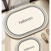 Mijolnir Badtextilien<2er-Set: Badvorleger in Creme/ Schwarz