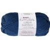 Schachenmayr since 1822 Kreativbedarf & Do-It-Yourself<10er-Set: Baumwoll-Mixgarne ''Cotton Bamboo'' in Dunkelblau - 10x 50 g