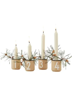 Design Letters Gedeckter Tisch<4er-Set: Becher in Beige - 50 ml
