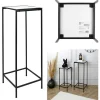 Rétro Chic Tische<2er-Set: Beistelltische "Felicity" in Schwarz/ Weiß - (B)34 x (H)90 x (T)34 cm