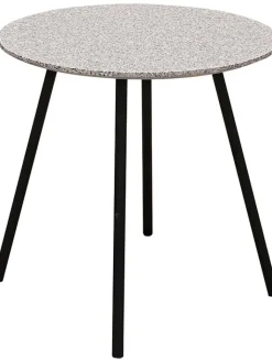 Rétro Chic Tische<2er-Set: Beistelltische in Grau/ Schwarz
