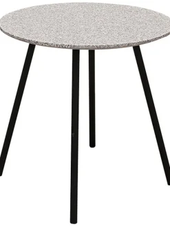 Rétro Chic Tische<2er-Set: Beistelltische in Grau/ Schwarz