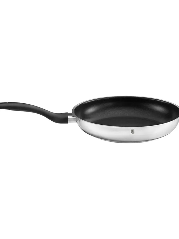 Rösle Kochgeschirr<2er-Set: Bratpfannen "Basic Line" in Silber/ Schwarz