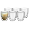 WMF Gedeckter Tisch<6er-Set: Cappuccinogläser "Kult" in Transparent - 250 ml