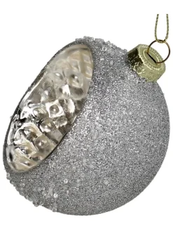 Kersten Weihnachtsschmuck<2er-Set: Christbaumkugeln in Silber - Ø 8 cm