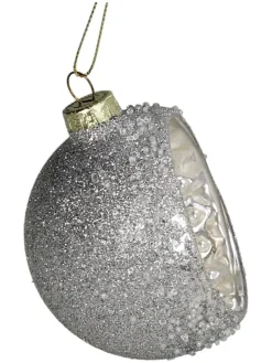 Kersten Weihnachtsschmuck<2er-Set: Christbaumkugeln in Silber - Ø 8 cm