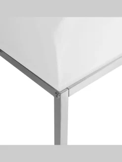 Beliani Tische<2er-Set Couchtisch BREA in Weiß/Silber