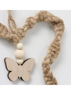 Boltze Wohndekoration<3er-Set: Dekoanhänger "Juto" in Beige - (B)18 x (H)12 cm