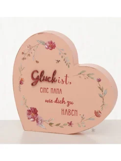 Boltze Dekofiguren & -Objekte<3er-Set: Dekoaufsteller "Elsie" in Rosa/ Pink/ Weiß - (B)16 x (H)17 cm
