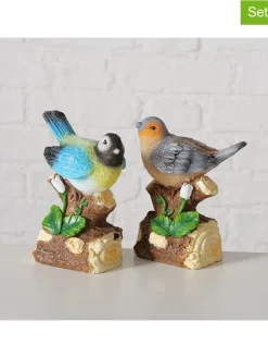 Boltze Dekofiguren & -Objekte<2er-Set: Dekofigur "Twisty" in Bunt - (B)10 x (H)13 x (T)7 cm