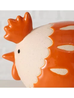 Boltze Dekofiguren & -Objekte<2er-Set: Dekofiguren "Agathy" in Orange/ Creme - (H)12 cm