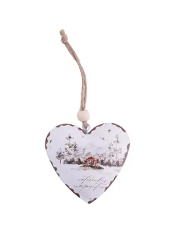 Villa d´Este Weihnachtsschmuck<3er-Set: Dekohänger ''Winter Village'' in Weiß/ Bunt - (L)6,5 x (B)6,5 cm